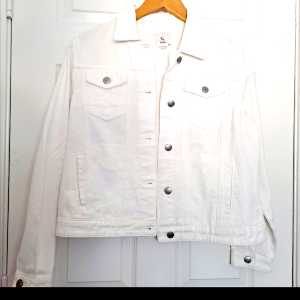 White denim jacket